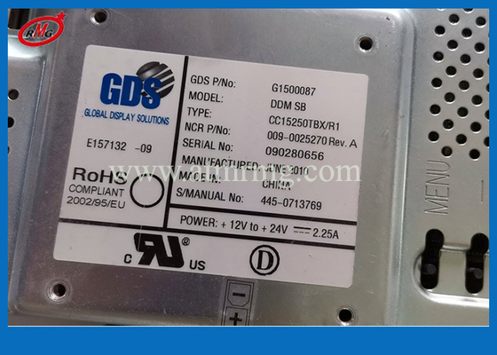 445-0713769 Bộ phận máy ATM 4450713769 NCR 6622 Màn hình LCD 15 inch tự phục vụ