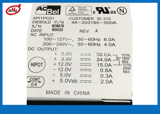 49203180000A Ngân hàng ATM Phụ tùng thay thế Bộ nguồn Diebold 300W 49203180000A