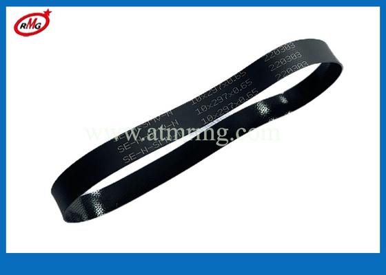 Phụ tùng ATM màu đen Đai cao su Quầy tiền giấy vinh quang 10X297X0,65mm